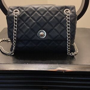 Kate Spade Black Quilted Shoulder Bag